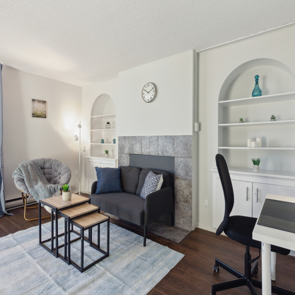 Cozy community lounge area